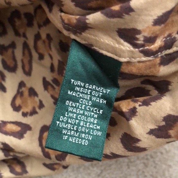 Ralph Lauren Leopard Print Shirt Dress - Picture 4 of 5